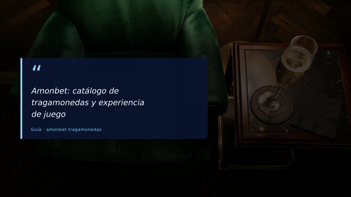 Amonbet: catálogo de tragamonedas y experiencia de juego