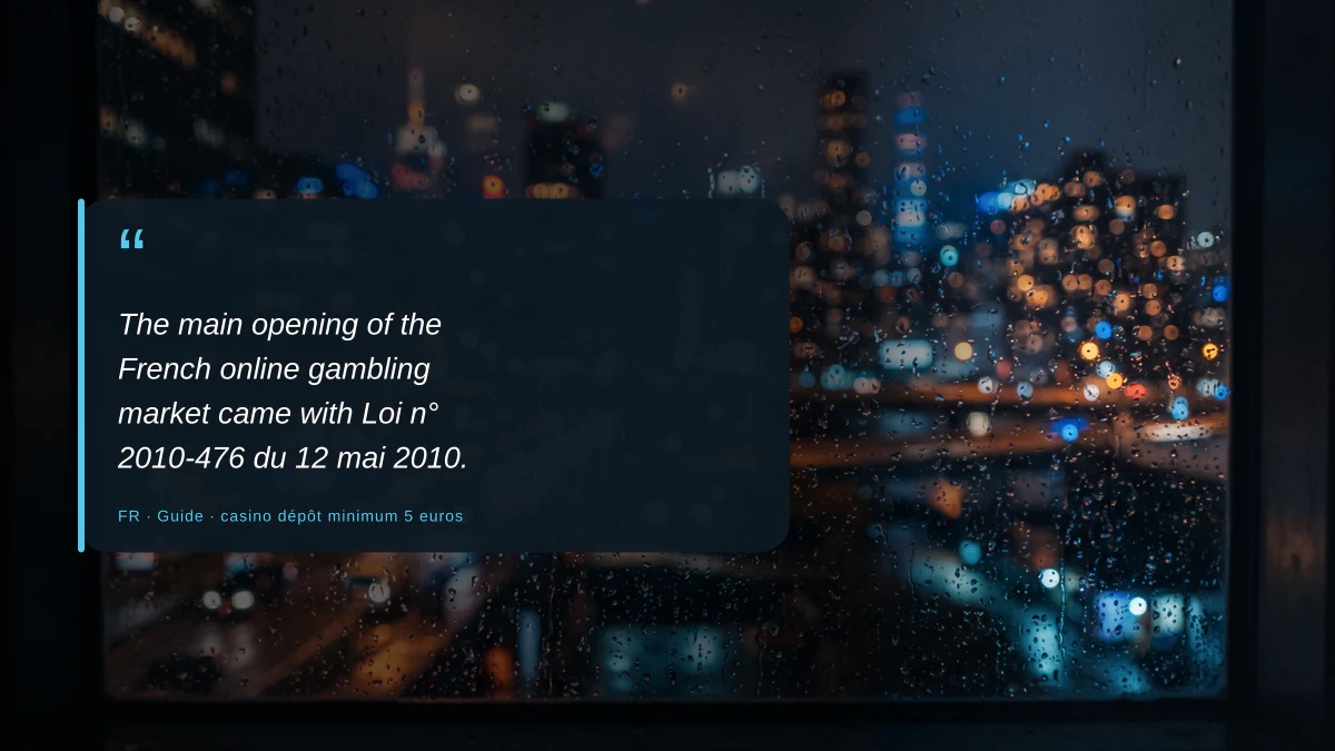 Comprendre casino dépôt minimum 5 euros