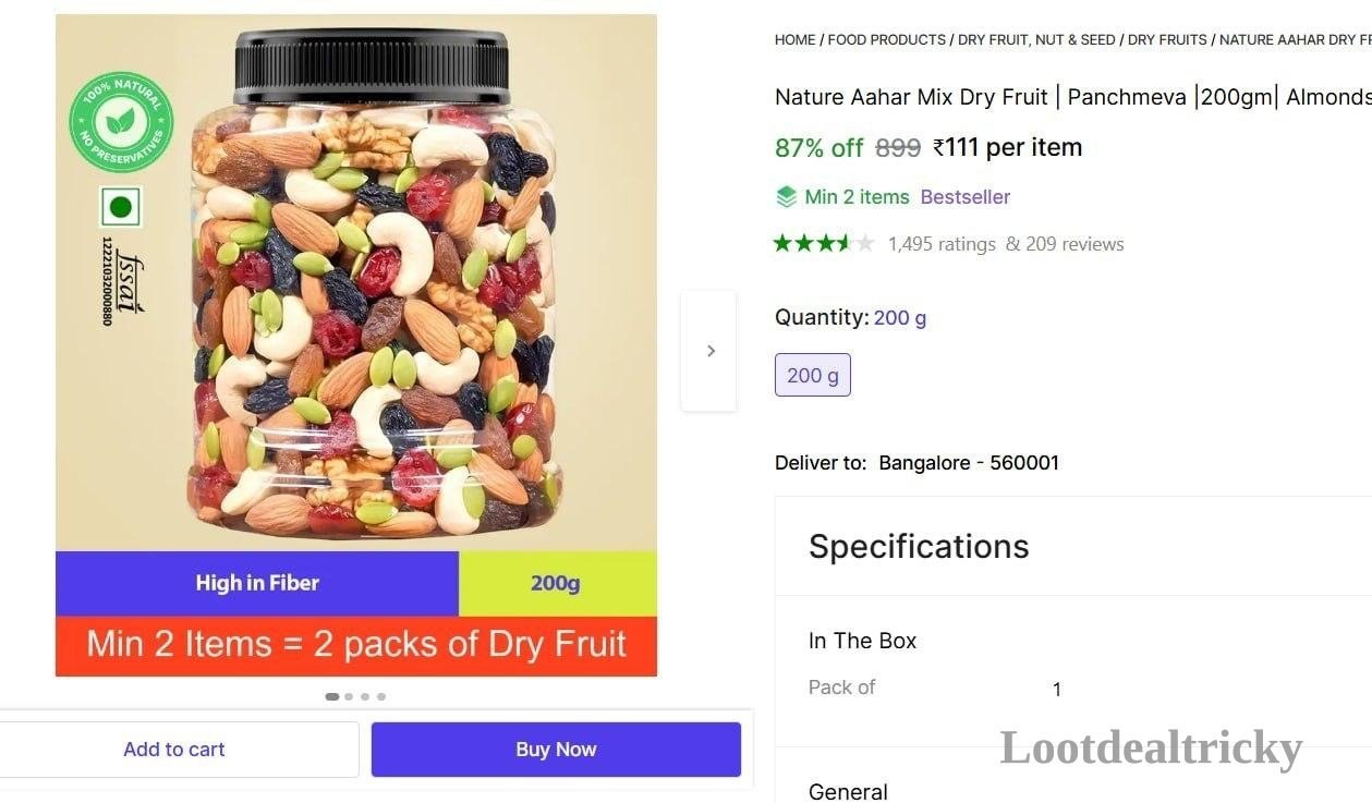 Nature Aahar Mix Offer Image