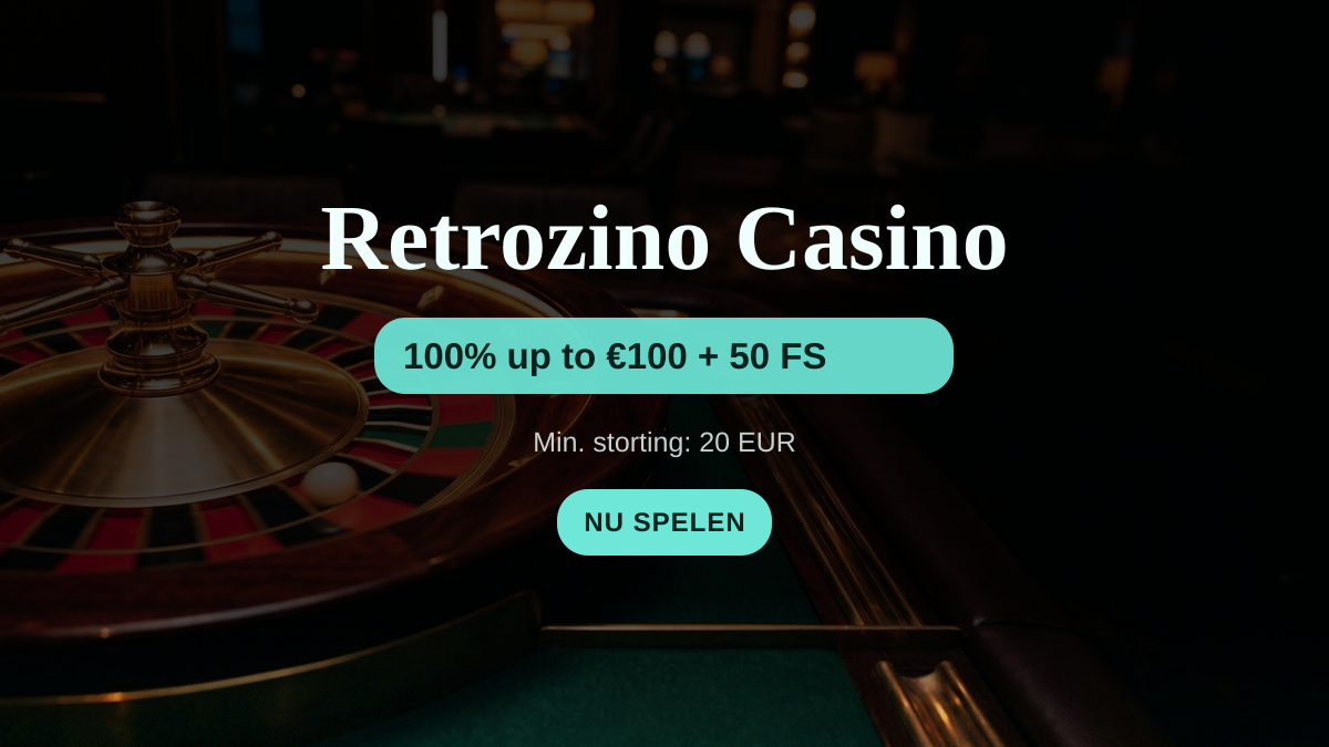 Retrozino Casino — welkomstbonus 100% up to €100 + 50 FS, betalingen: Visa, Mastercard, Skrill, Neteller, Paysafecard