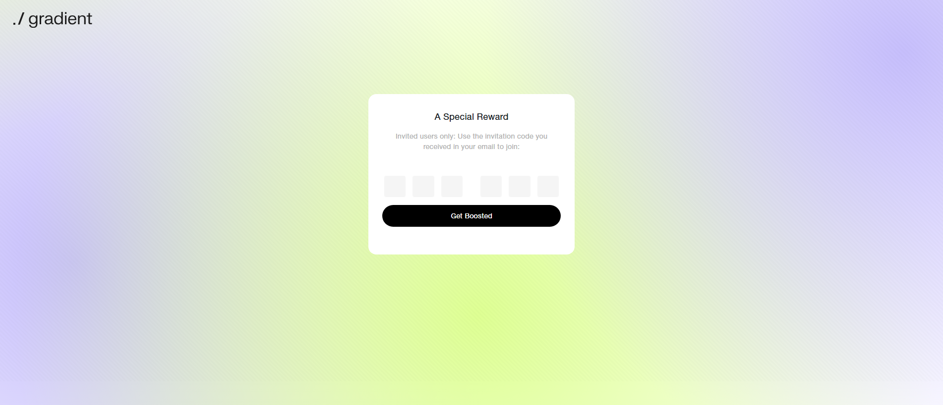 Screenshot of my.graidient.network