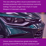 Elite Auto Pro New Colored PPF Service Proudly Risks Defying Convention