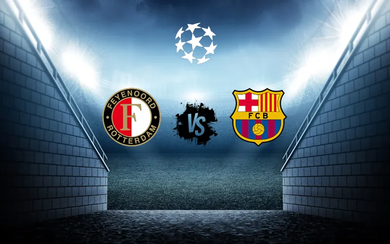 مباراة برشلونة و فاينورد في بطولة دوري أبطال اوروبا