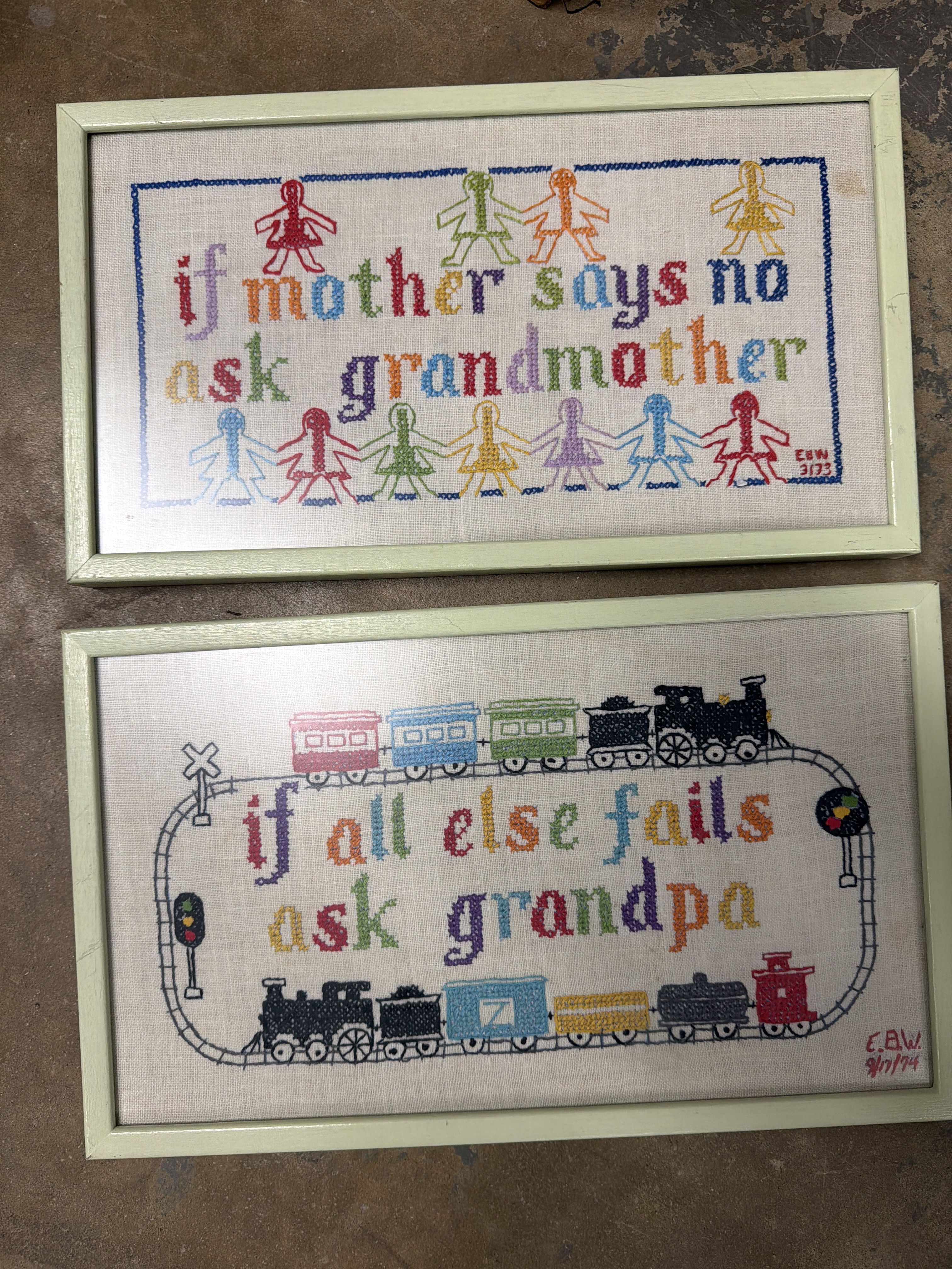 Grandmother/Grandpa Krewel Pair