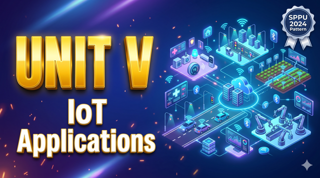 Unit V -IoT Applications