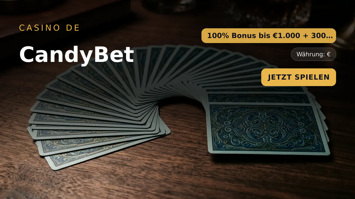 CandyBet Casino — Willkommensbonus 100% Bonus bis €1.000 + 300 FS, Zahlungen: Visa, Mastercard, Skrill, Neteller, Sofort