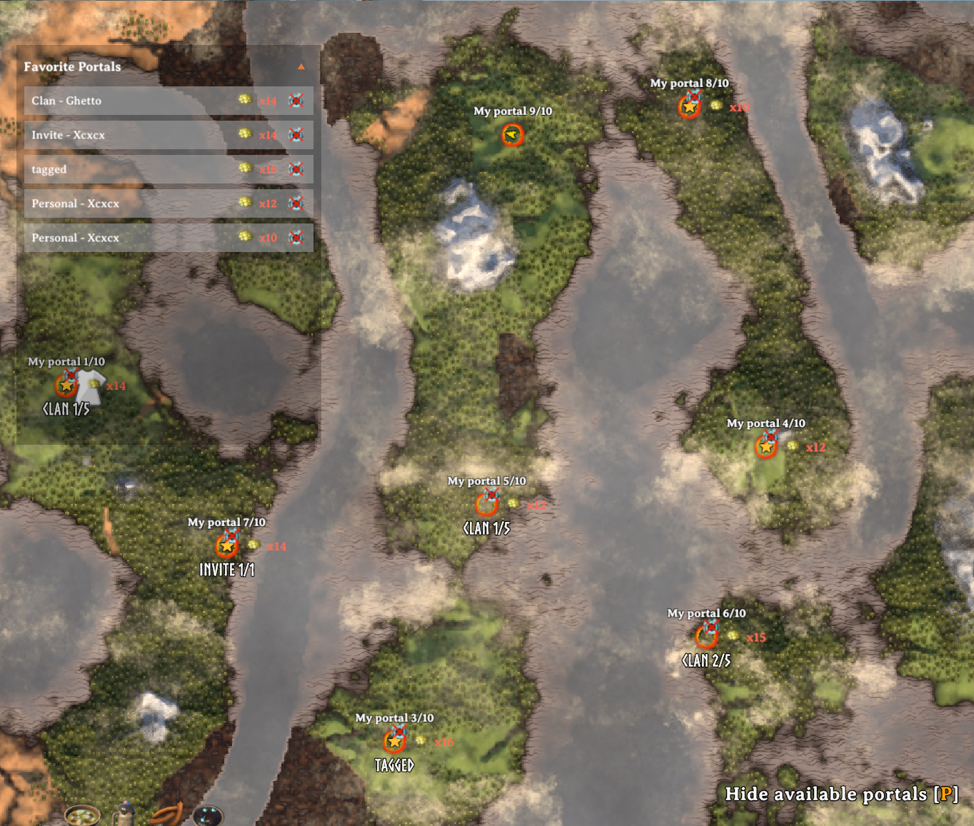 Portal map overview