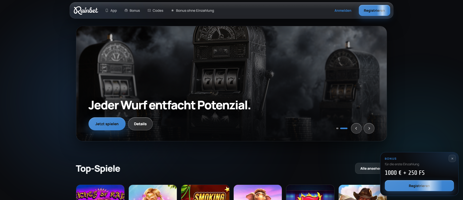 Stored capture of rainbet-de.com