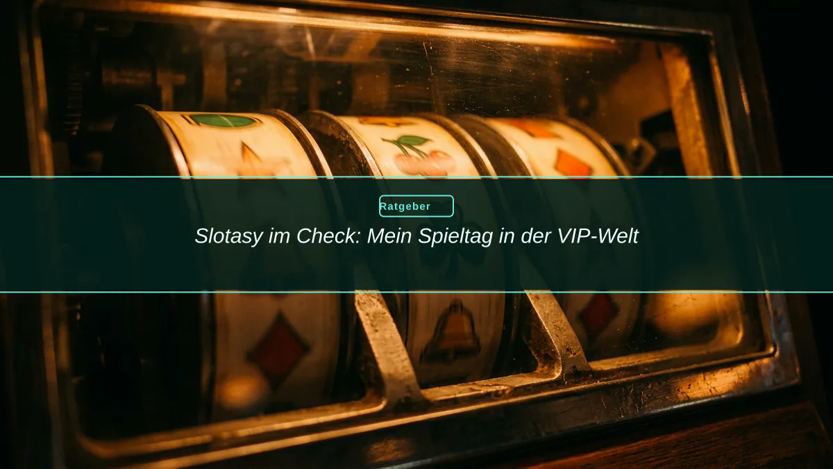 Slotasy im Check: Mein Spieltag in der VIP-Welt
