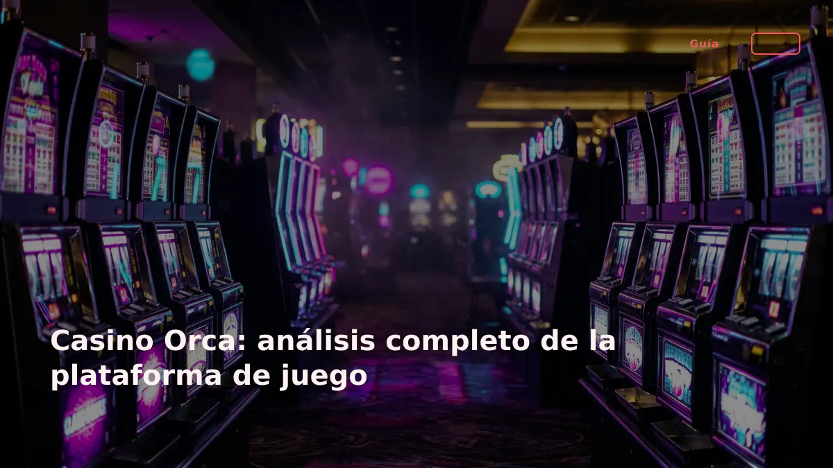 Casino Orca: análisis completo de la plataforma de juego