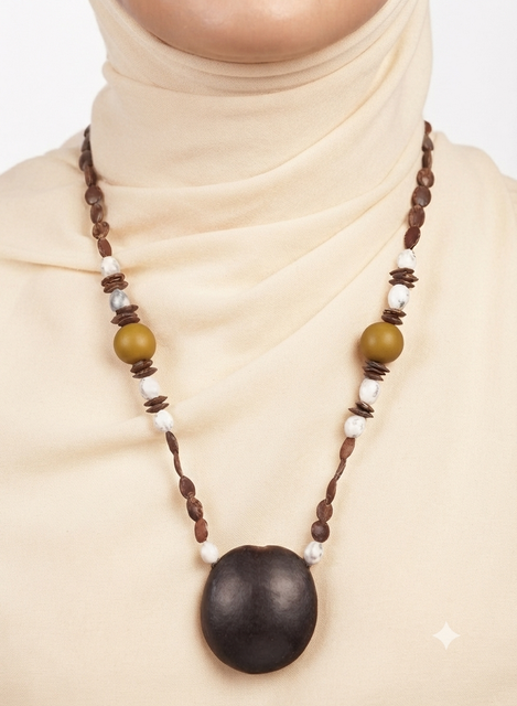 Collier de perles au style naturel