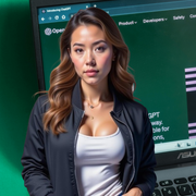 FLUX AI Training Allison Ireland (Chat GPT Background 2)