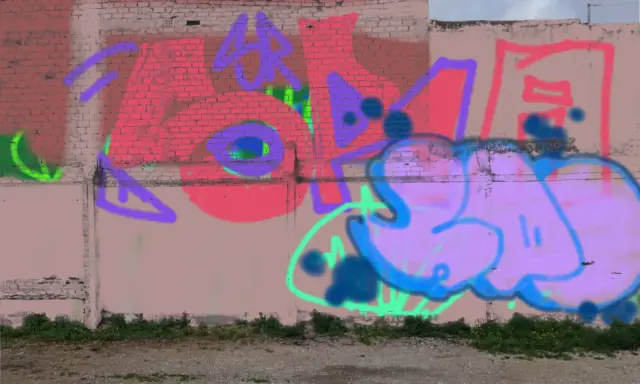 Graffiti artwork by SOLAR