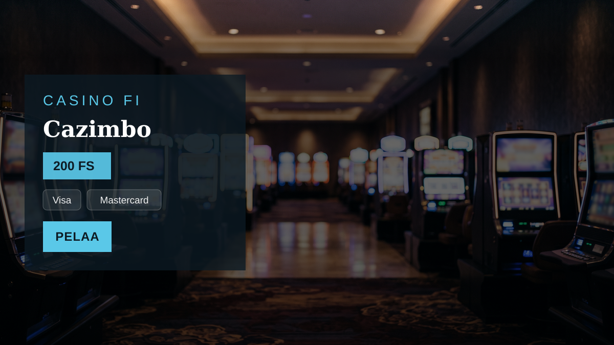 Cazimbo kasino — tervetuliaisbonus 100 % jopa 500 € + 200 FS, maksutavat: Visa, Mastercard, Skrill, Neteller, Paysafecard