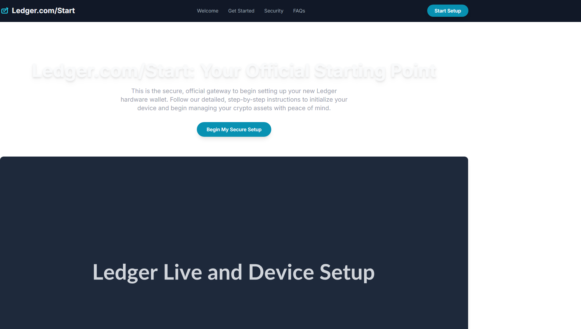 Screenshot of leddgr-com-start.pages.dev