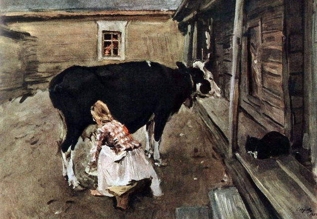 Крестьянский дворик в Финляндии 1902