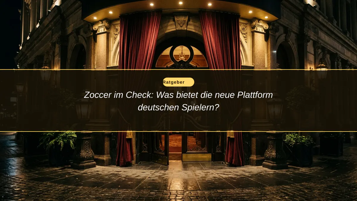 Zoccer im Check: Was bietet die neue Plattform deutschen Spielern?
