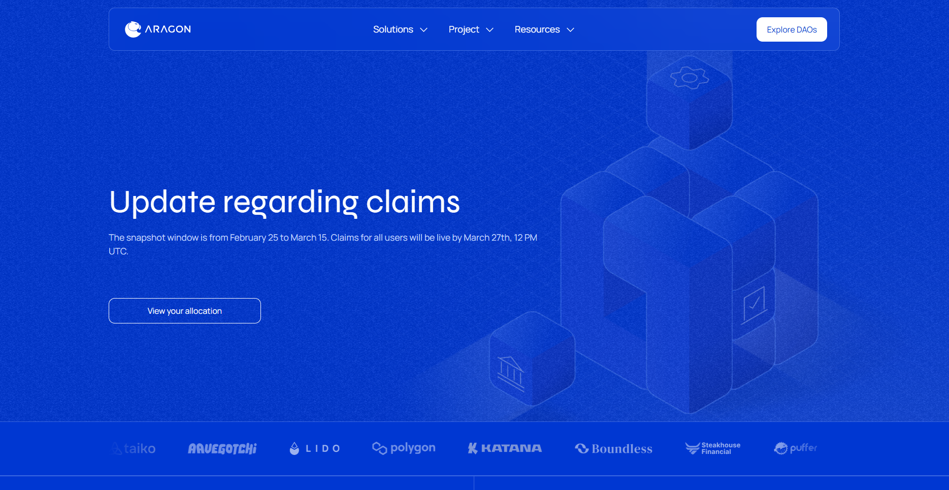 Stored capture of dashboard-aragon.xyz