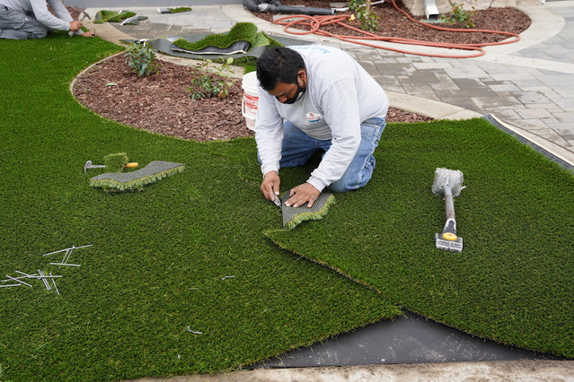 busy families artificial turf Murfreesboro TN low maintenance lawn