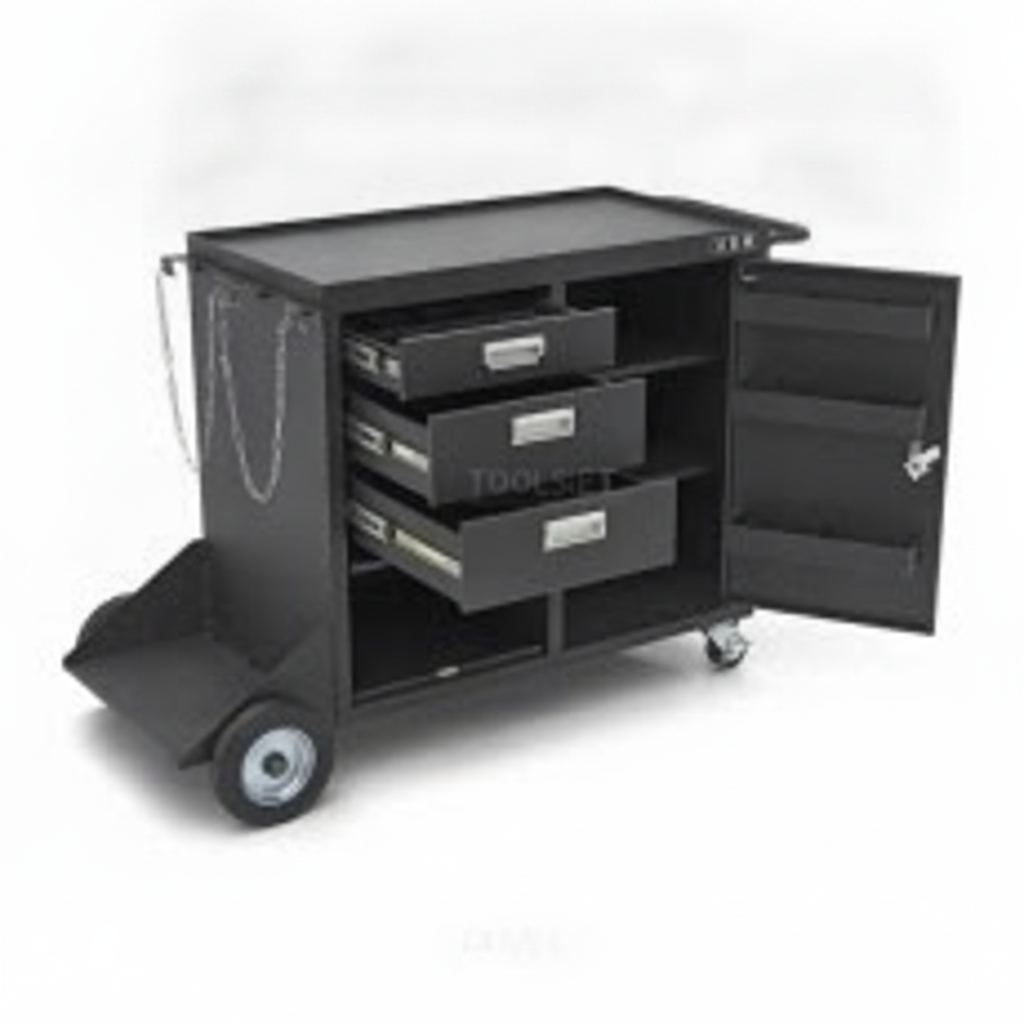 Welding Trolley, 4 Drawer, 1 Door, 100kg Capacity