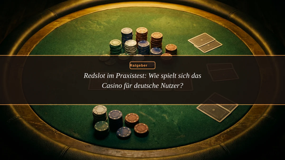 Redslot im Praxistest: Wie spielt sich das Casino für deutsche Nutzer?