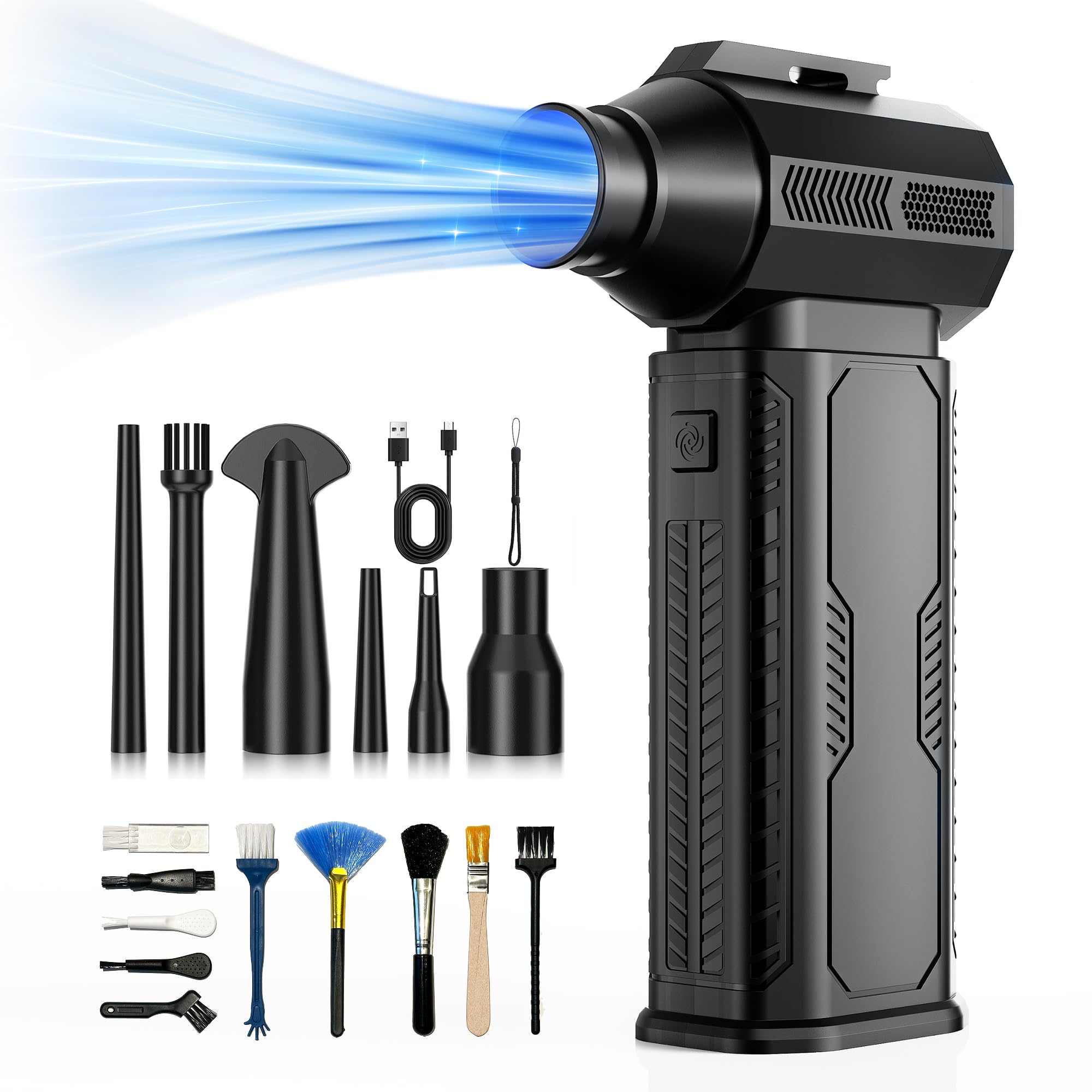 Compressed Air Duster, 130,000RPM Ultra-Powerful Electric Air Duster