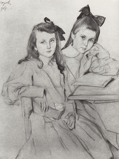 Девочки Н А и Т А Касьяновы 1907