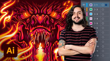 Domestika - Illustrazione vettoriale꞉ più volume e rock and roll - Ita