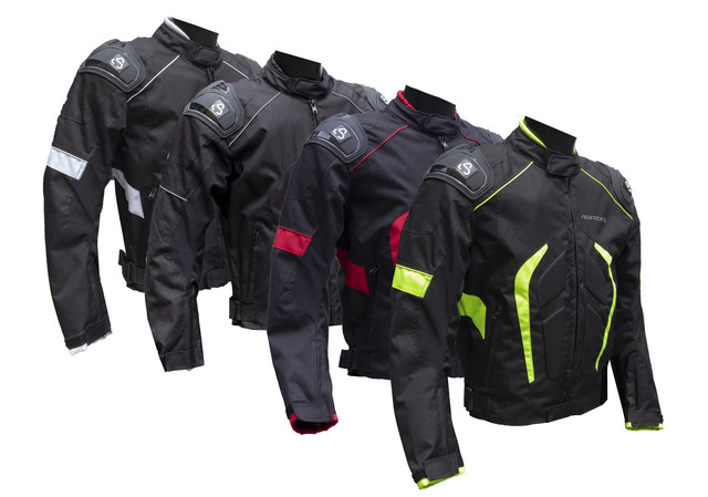 GIACCA DA MOTO RAPID GP TECNICA CON IMBOTTITURA REMOVIBILE CERTIFICATA  NERO/ROSSO/GIALLO FLUO/BIANCO