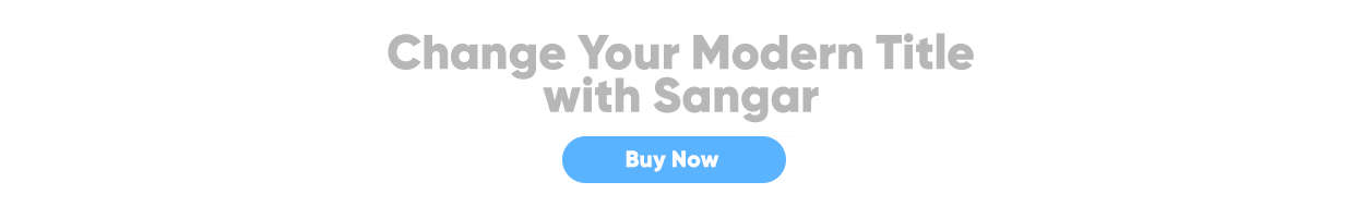 Sangar Modern Title Kit - 15