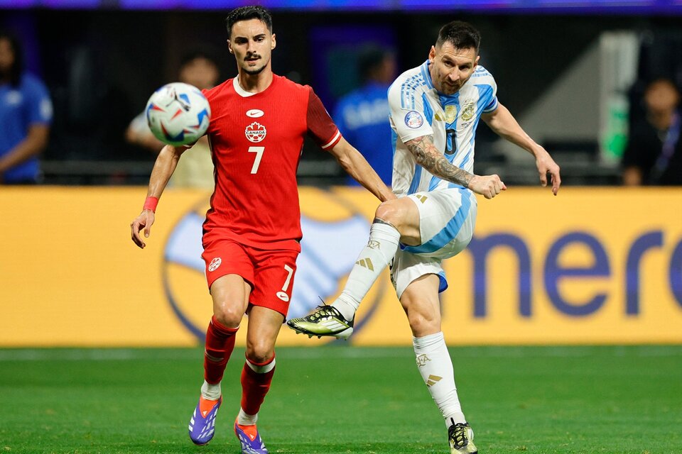 Argentina le ganó a Canadá en el debut de la Copa América
