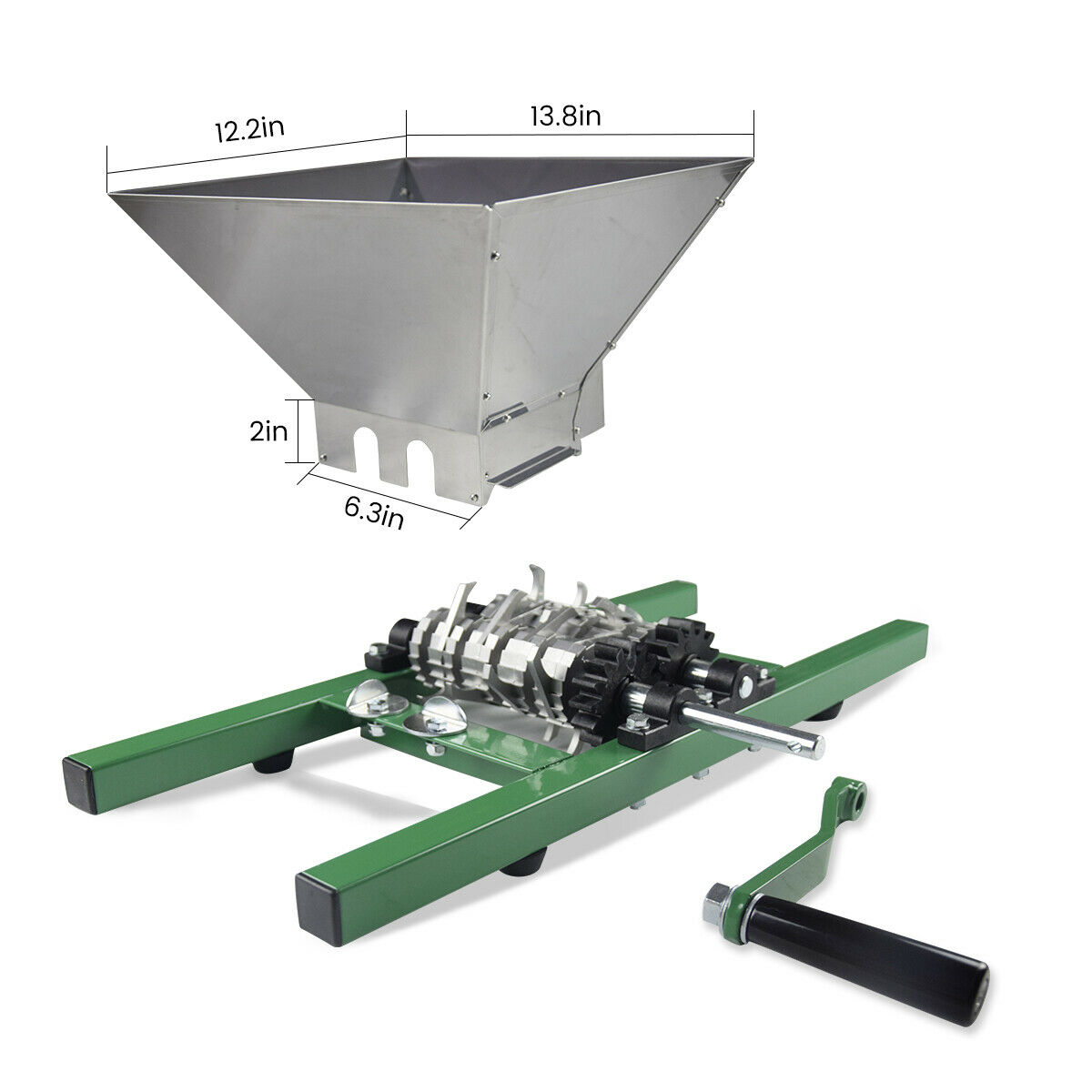 Fruit Press Crusher Apple Wine Cider Juice Maker Grape Stainless Grapes