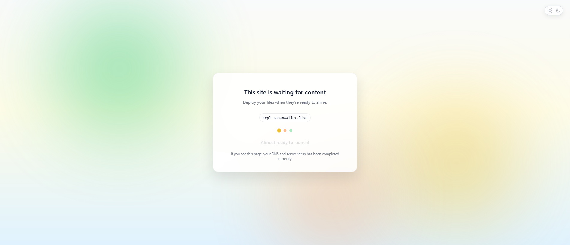 Stored capture of xrpl-xananwallet.live