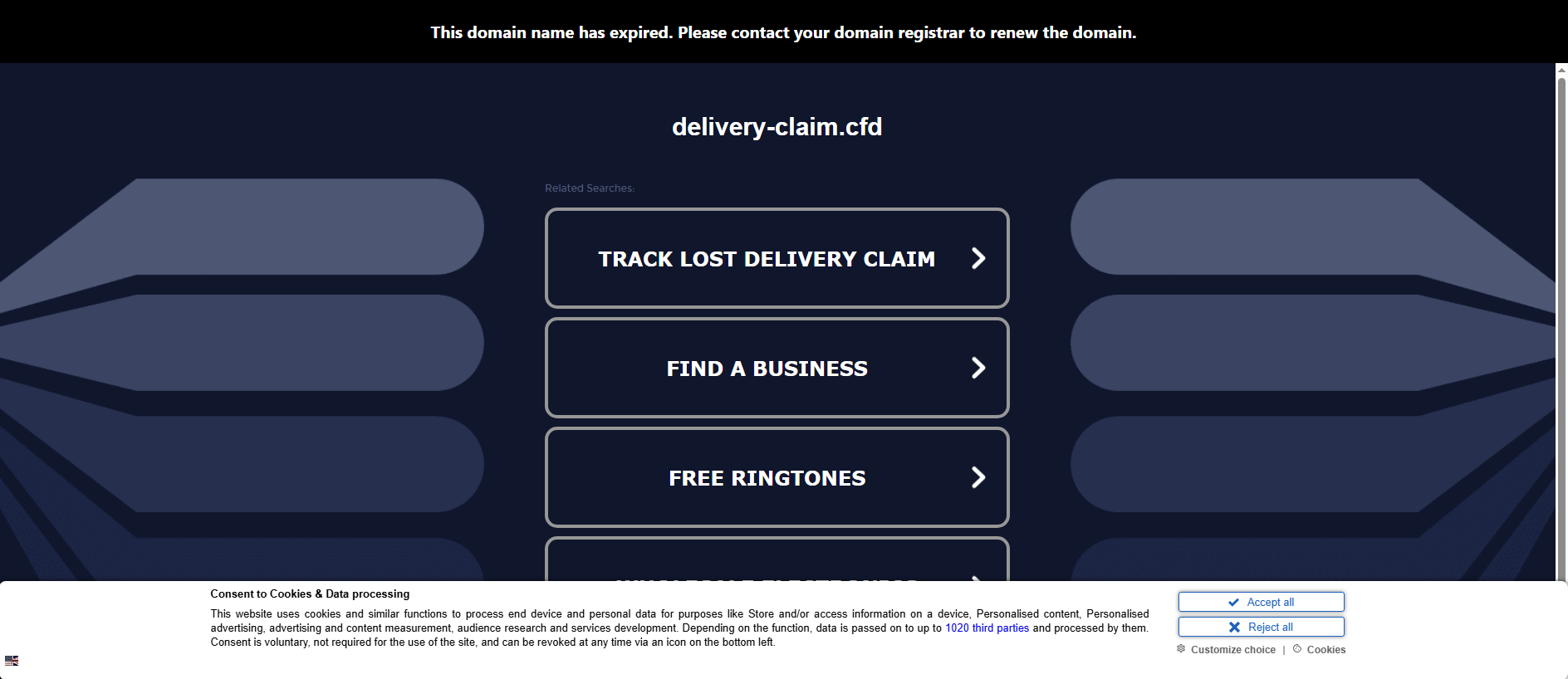 Stored capture of delivery-claim.cfd