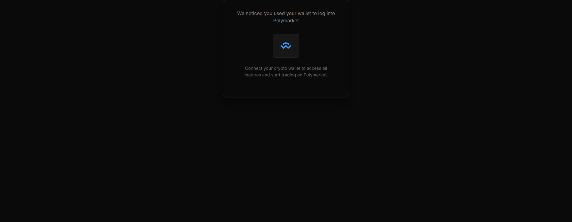 Screenshot of polymarket.0auth.select