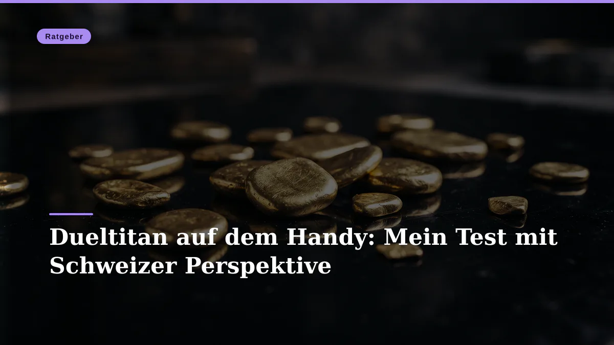 Dueltitan auf dem Handy: Mein Test mit Schweizer Perspektive