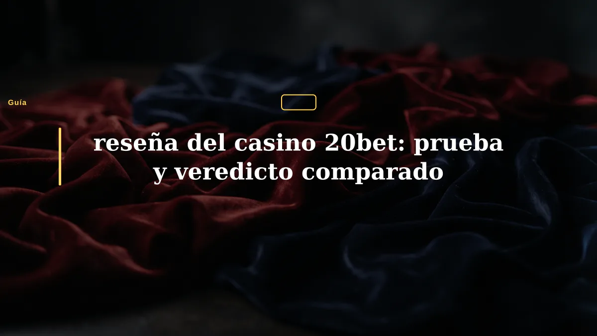 reseña del casino 20bet: prueba y veredicto comparado