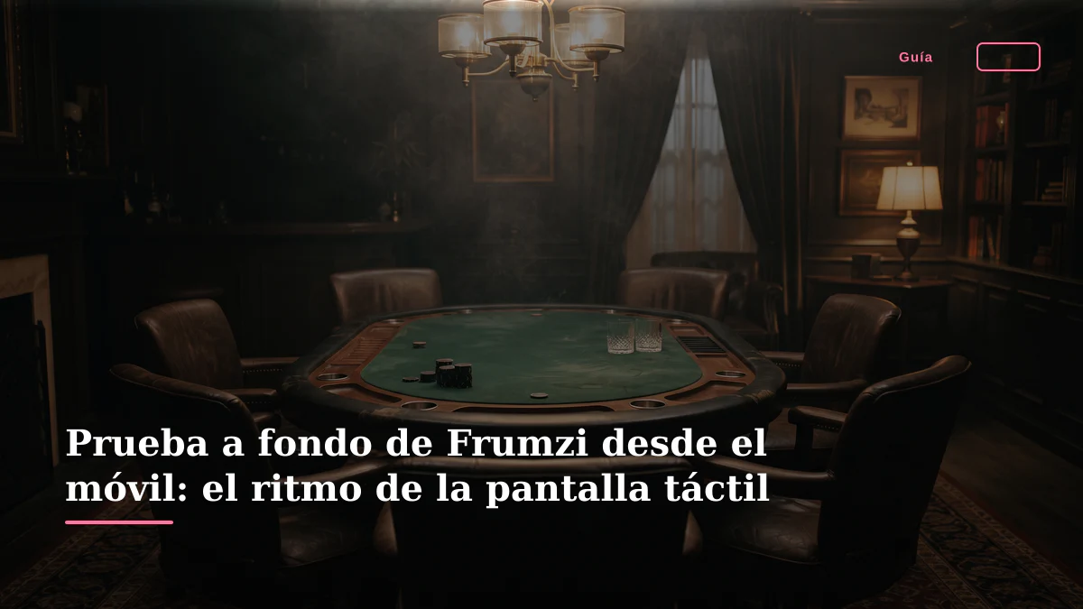 Prueba a fondo de Frumzi desde el móvil: el ritmo de la pantalla táctil