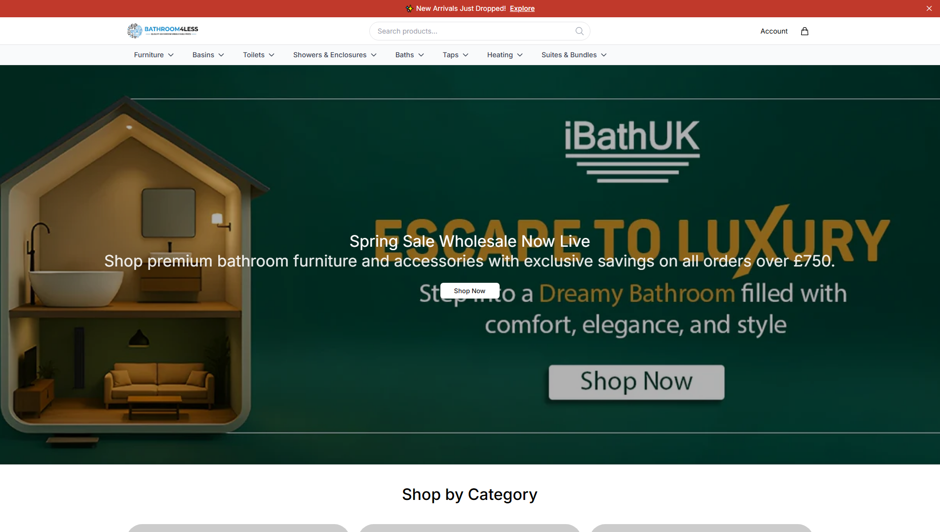 Stored capture of bathroom4lesshome.shop