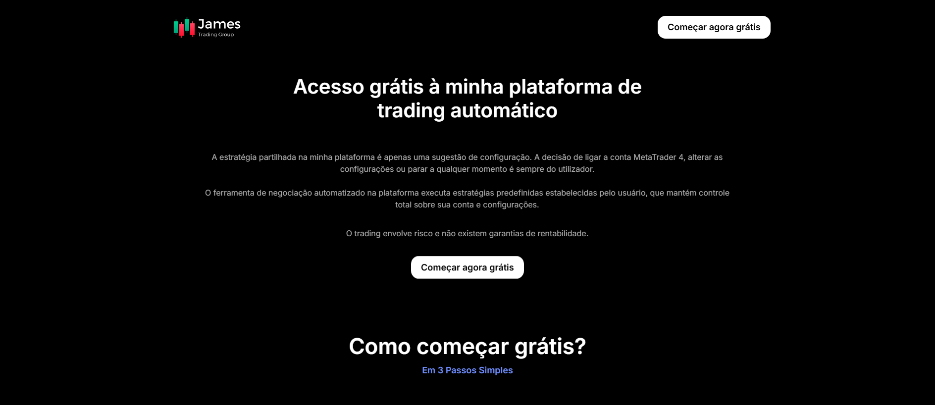 Screenshot of jamestradinggroup.com
