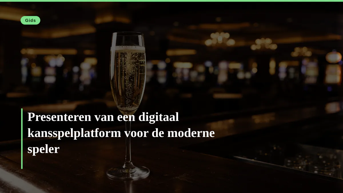 Presenteren van een digitaal kansspelplatform voor de moderne speler