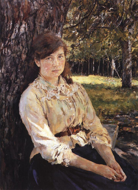 Девушка освещенная солнцем (Портрет М Я Симонович) 1888