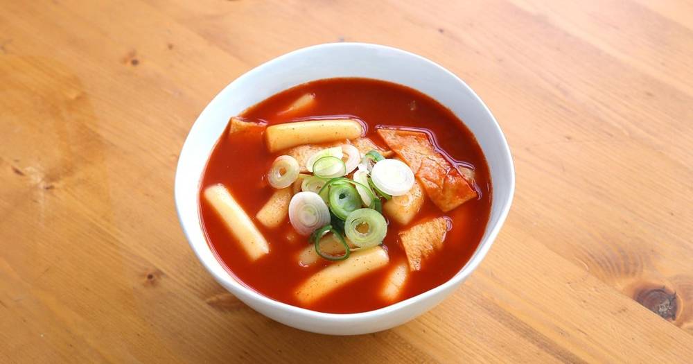 Spicy Korean pork stir-fry with rice