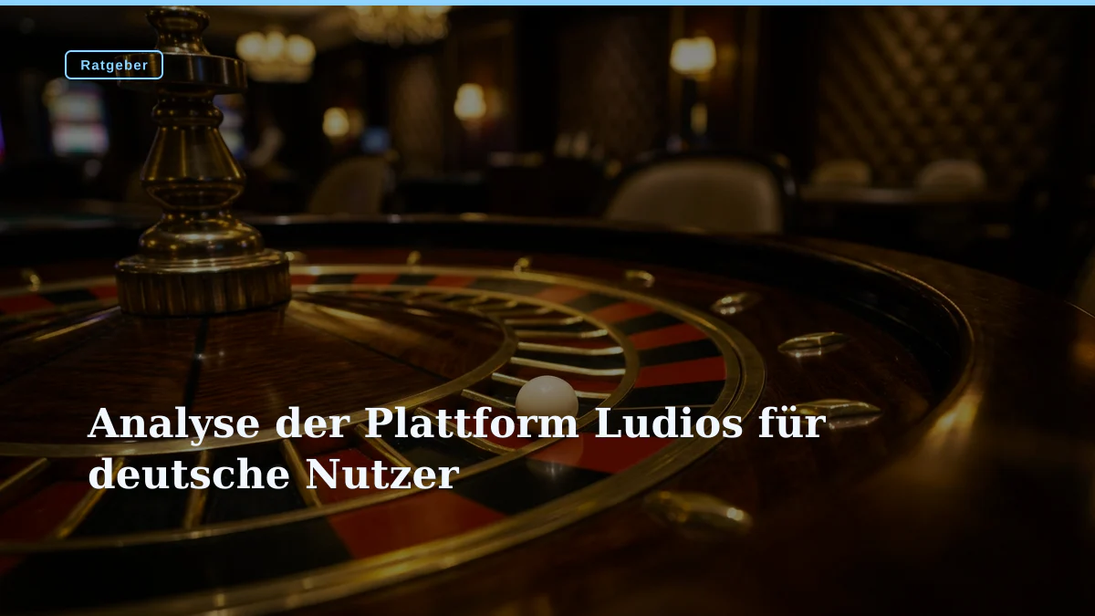 Analyse der Plattform Ludios für deutsche Nutzer