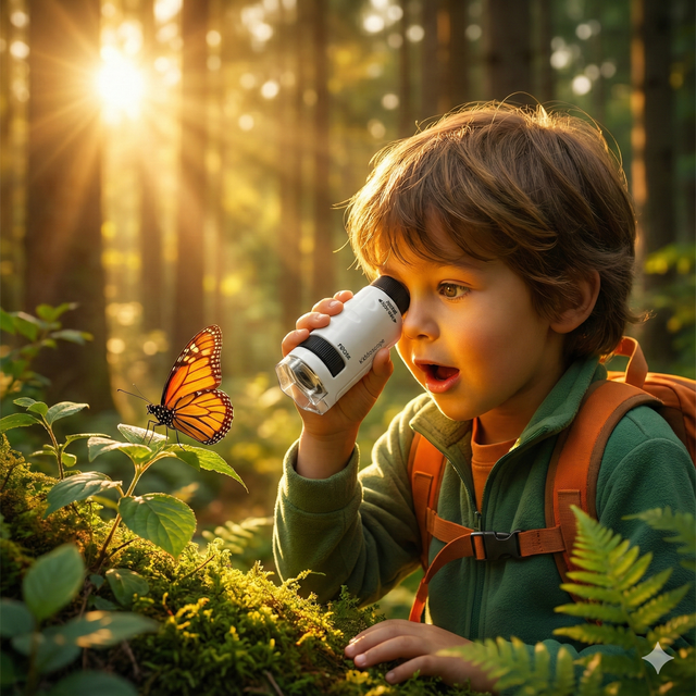 Enfant utilisant le Kiddoscope
