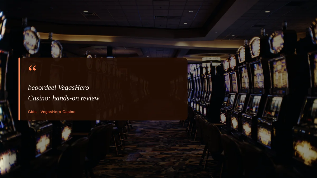 beoordeel VegasHero Casino: hands-on review