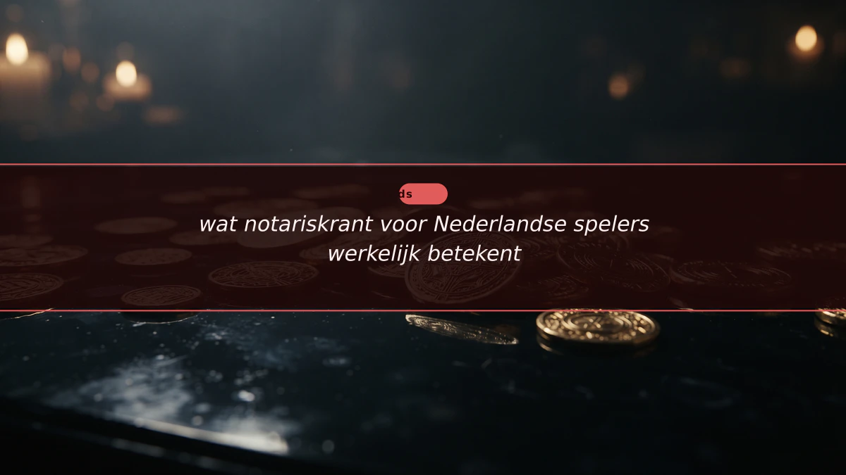 wat notariskrant voor Nederlandse spelers werkelijk betekent