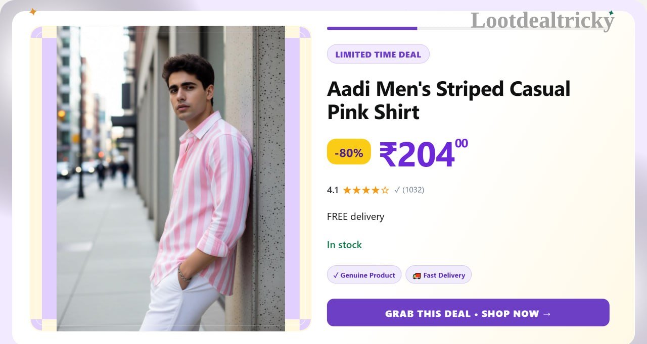   aadi Men S – Just ₹204 | Top Unbeatable Deal