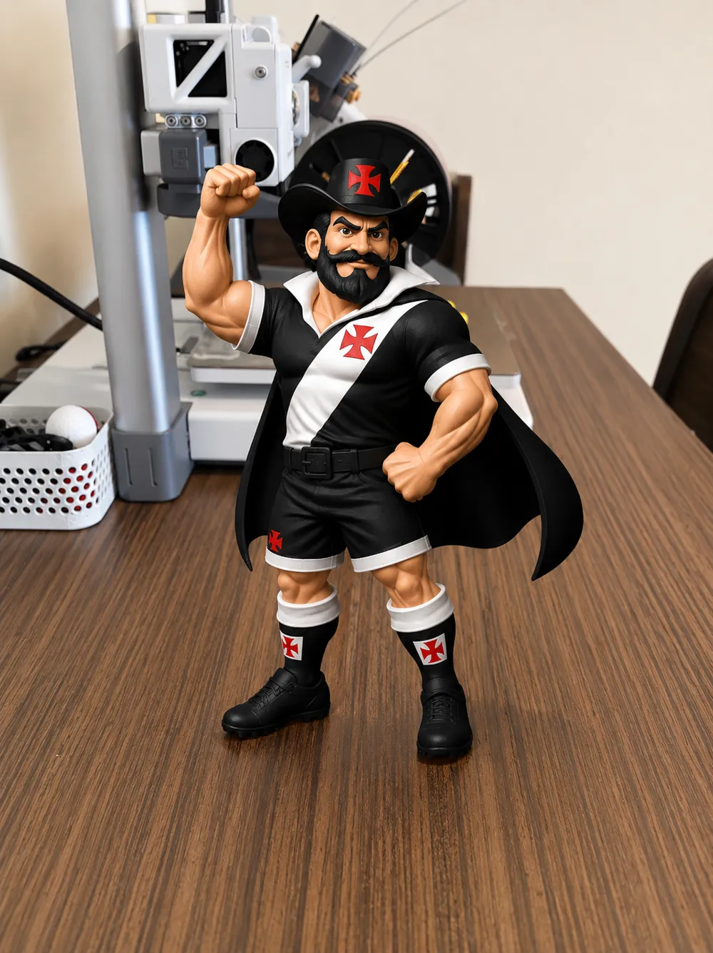 Mascote Vasco — modelo 3D da Central do Empreendedor 3D