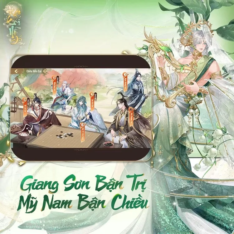 Chiêu Hiền Các trong Hào Khí Nữ Đế nơi chiêu mộ mỹ nam